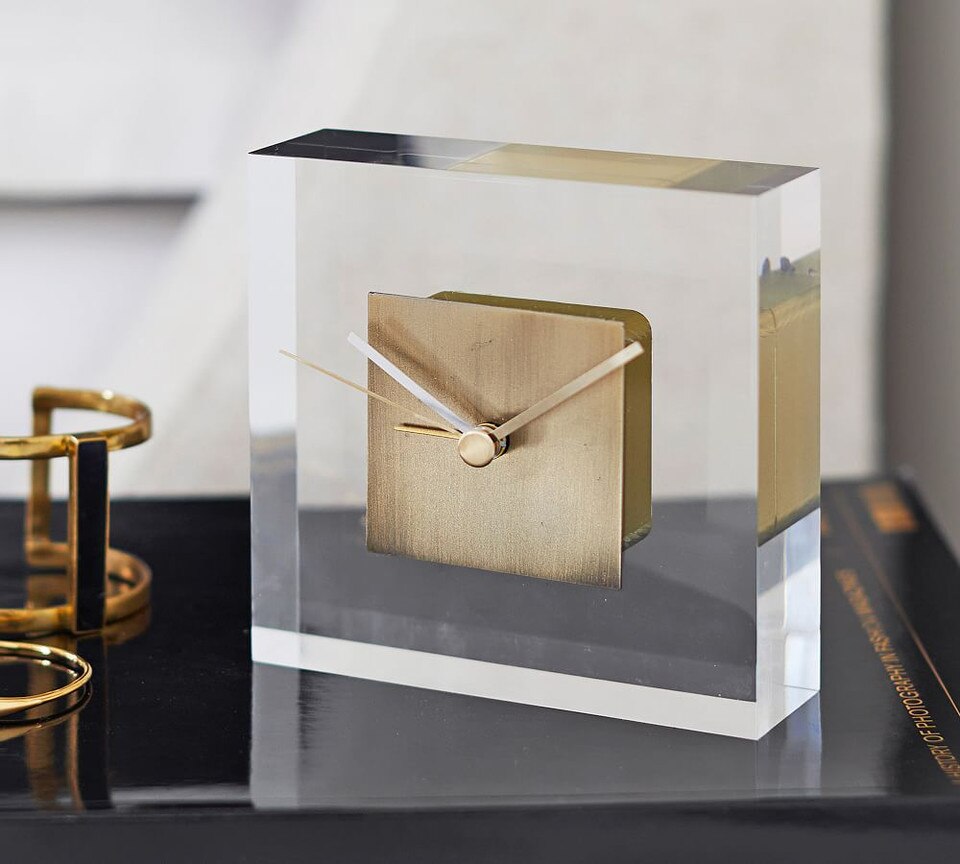 Acrylic Desktop Clock Pottery Barn Australia
